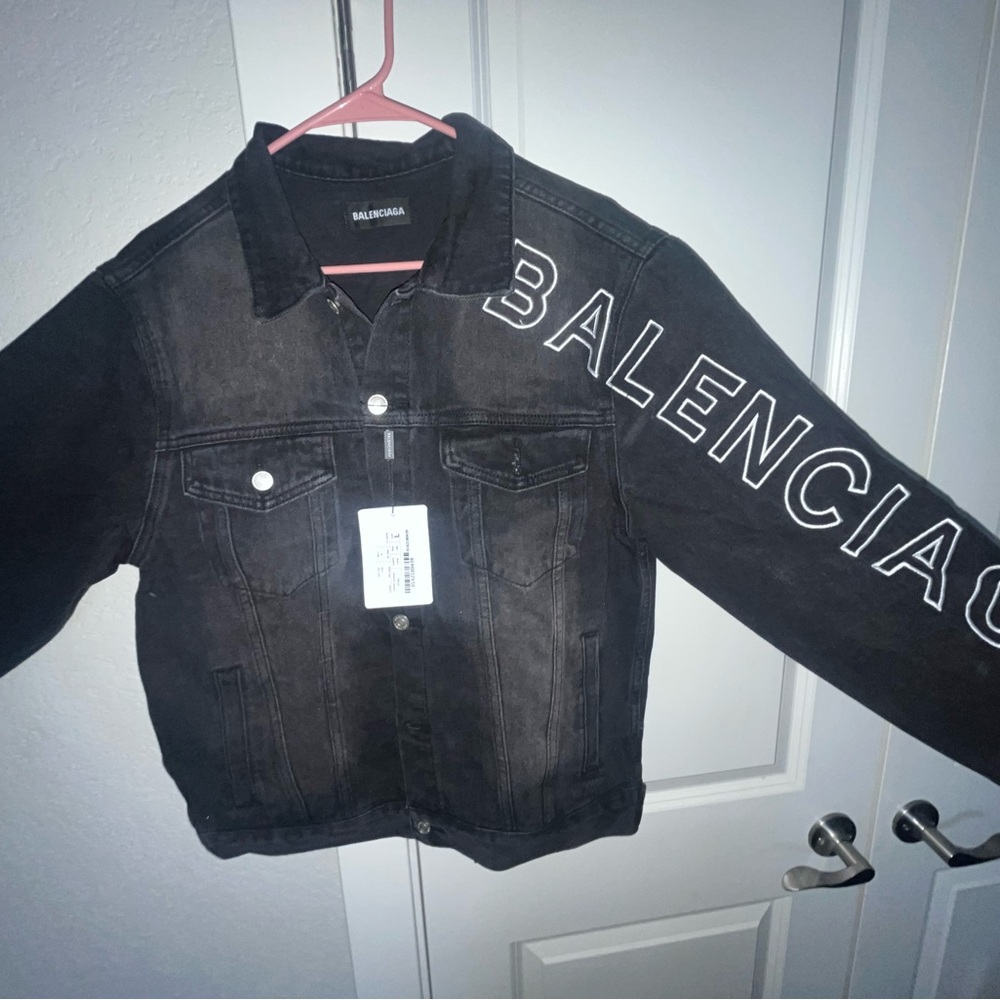 Balenciaga Black Denim Jacket